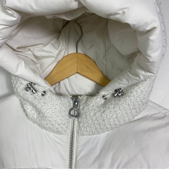 NWT Vegan Puffer Winter Coat NOIZE Nordstrom Size Small White Minka Insulated S - Picture 7 of 16